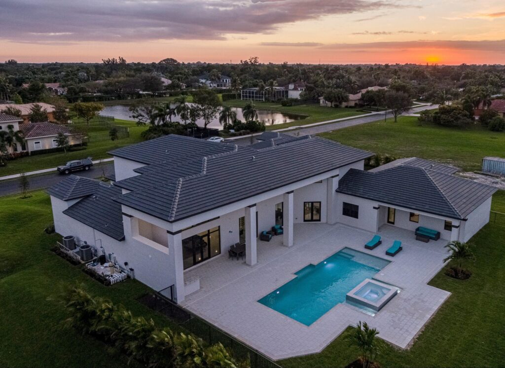 Professionally completed custom home addition that blends seamlessly with the original South Florida home.