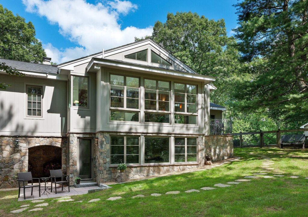 Energy-efficient home addition featuring modern windows and upgraded insulation.