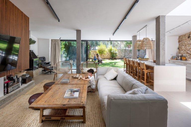 Family-friendly home renovation with open walkways and safety-focused design