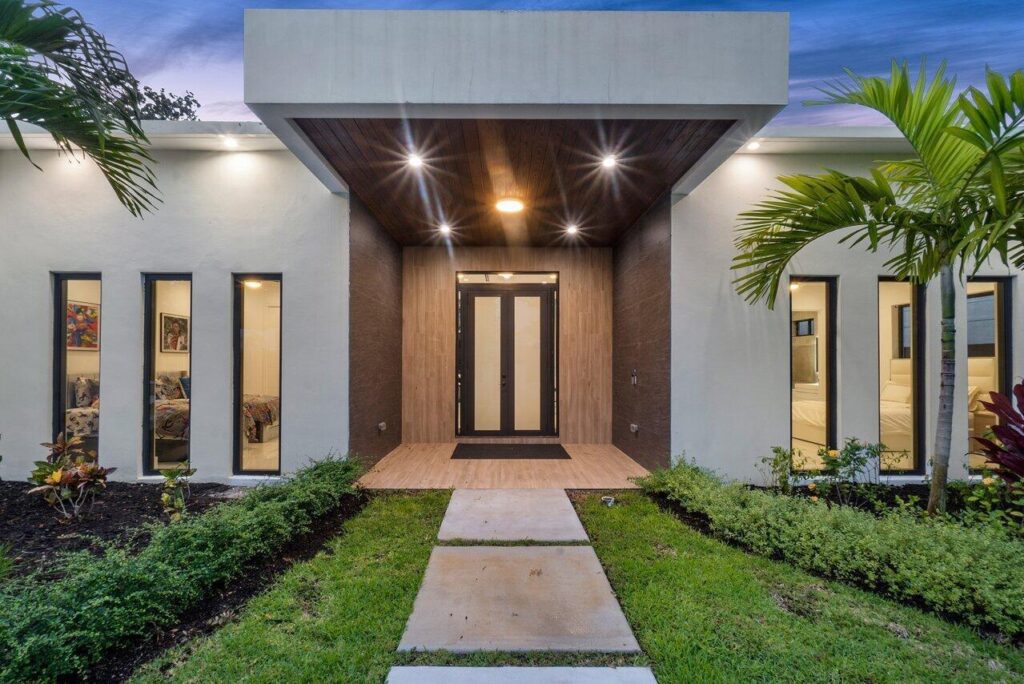 Well-maintained Florida home exterior with durable low-maintenance finishes