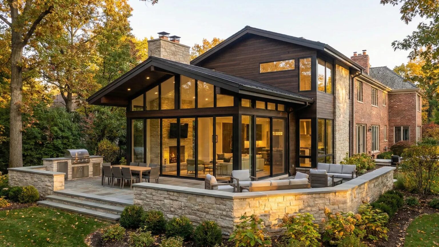 Elegant home addition that enhances curb appeal and increases property value.