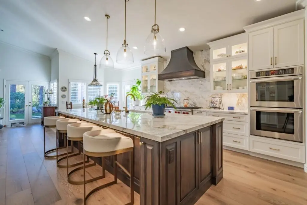 Beautiful modern kitchen remodel featuring premium finishes that increase home value.